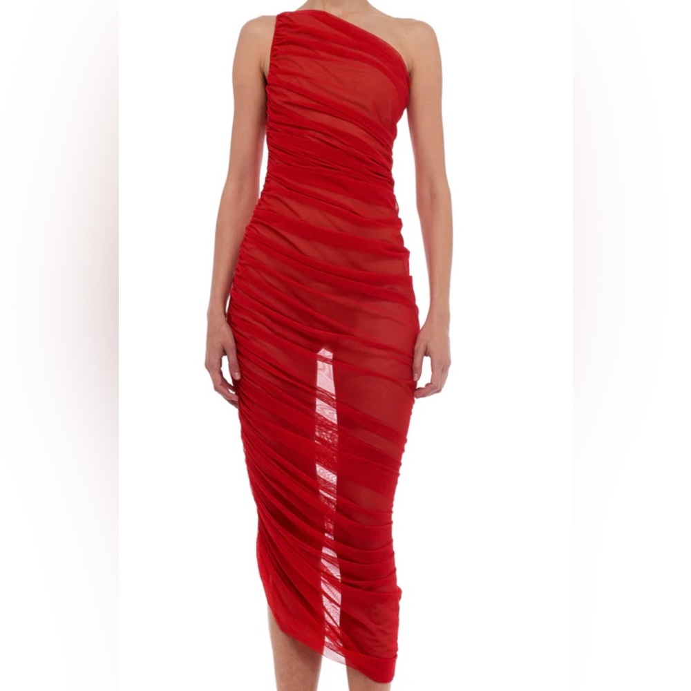 Norma Kamali Red Diana Dress